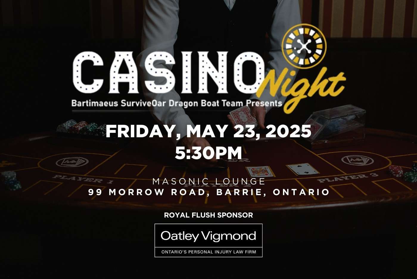 Bartimaeus SurviveOars Dragon Boat Team Presents Casino Night